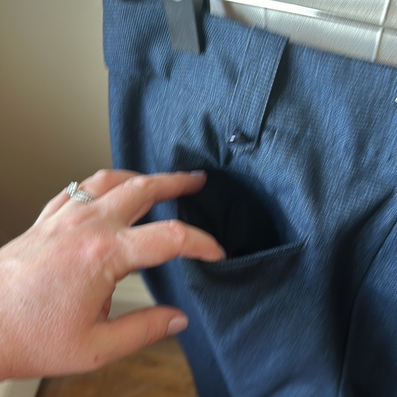 LOFT Julie (curvy) trouser in blue - Picture 4 of 8